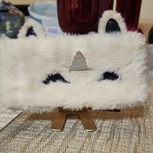 Adorable! Faux Fur Unicorn Eyeglass Case Holder